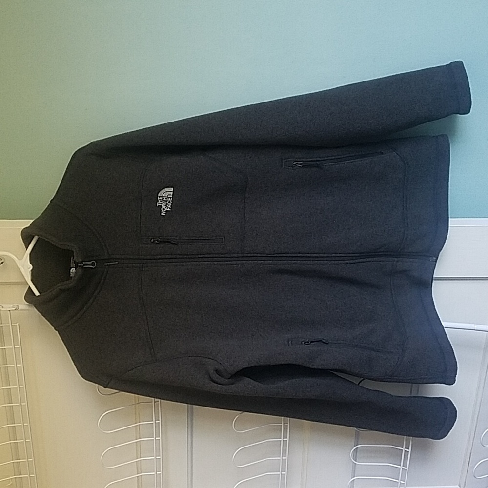 The North Face Jacket Gordon Lyon Gray Full Zip Jacket Fleece Size Large Outdoor